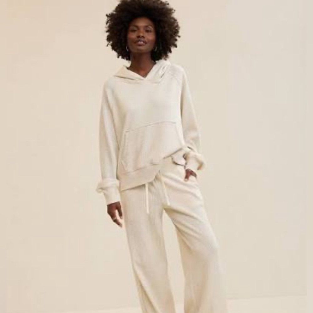 FULL SET-Aerie Essential Waffle Hoodie and Trouser